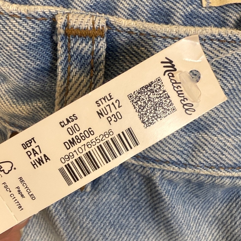 🔥🔥Madewell Jeans Low-Slung Baggy Size 30P NWT - Picture 9 of 14